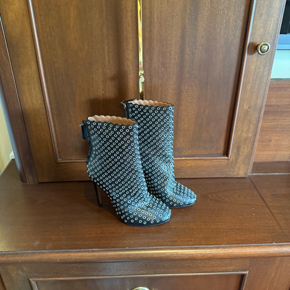 Alaia Black Ankle Boots